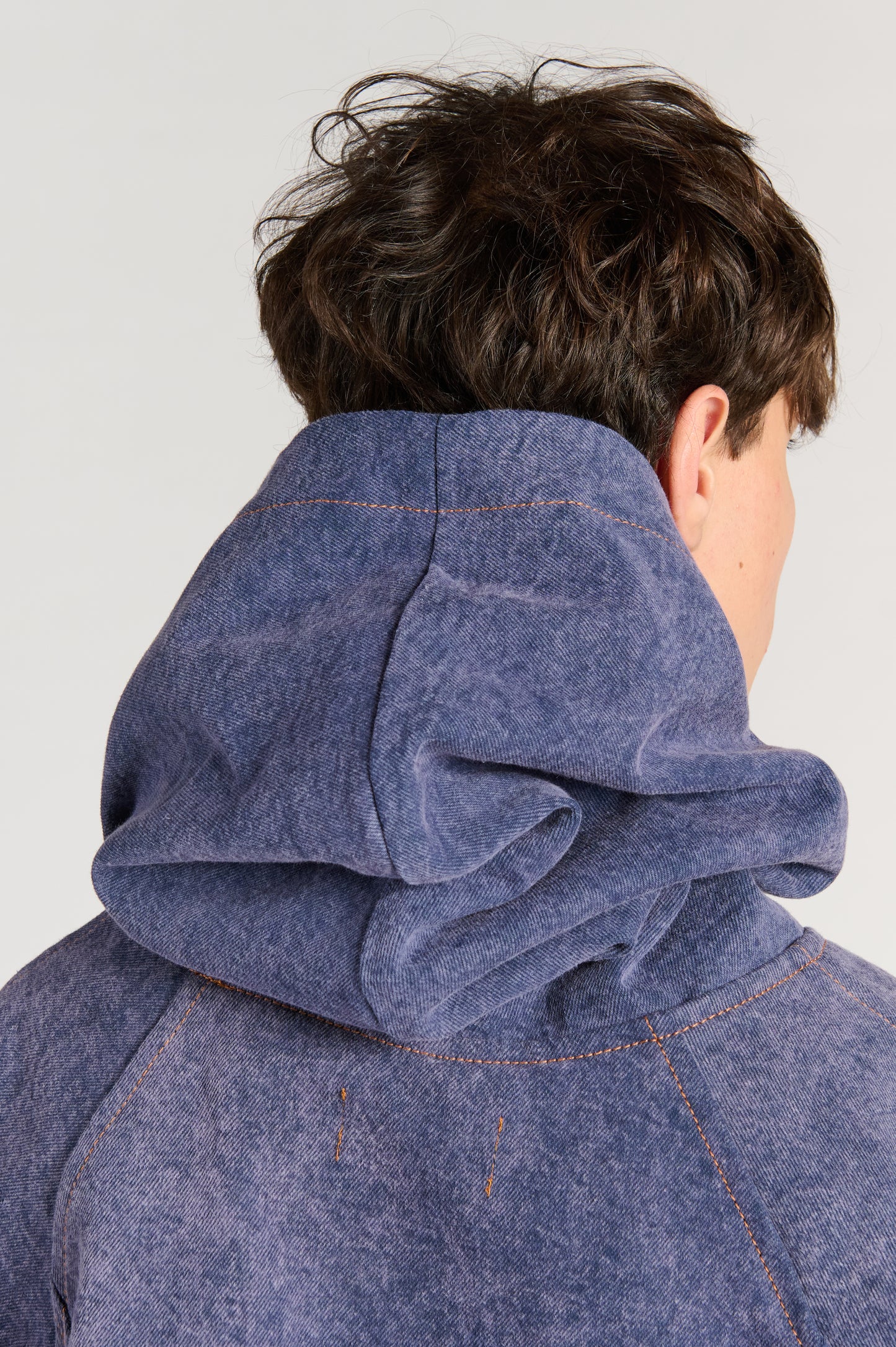 PURPLE DENIM ANTI-HOODIE