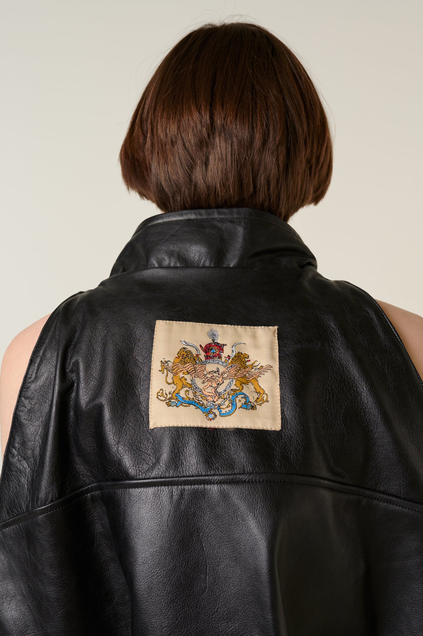 DARK LEATHER VEST