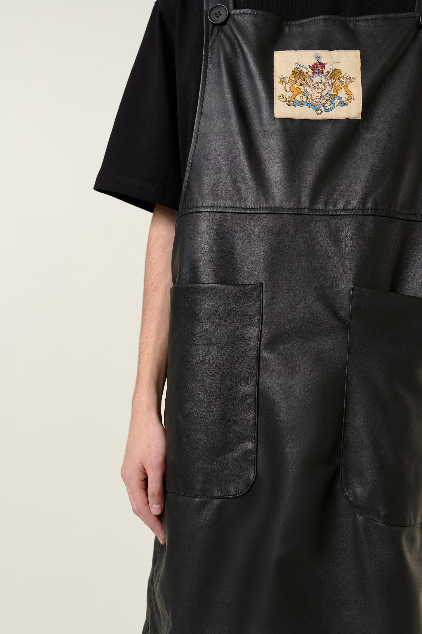 BLACK LEATHER DRESS