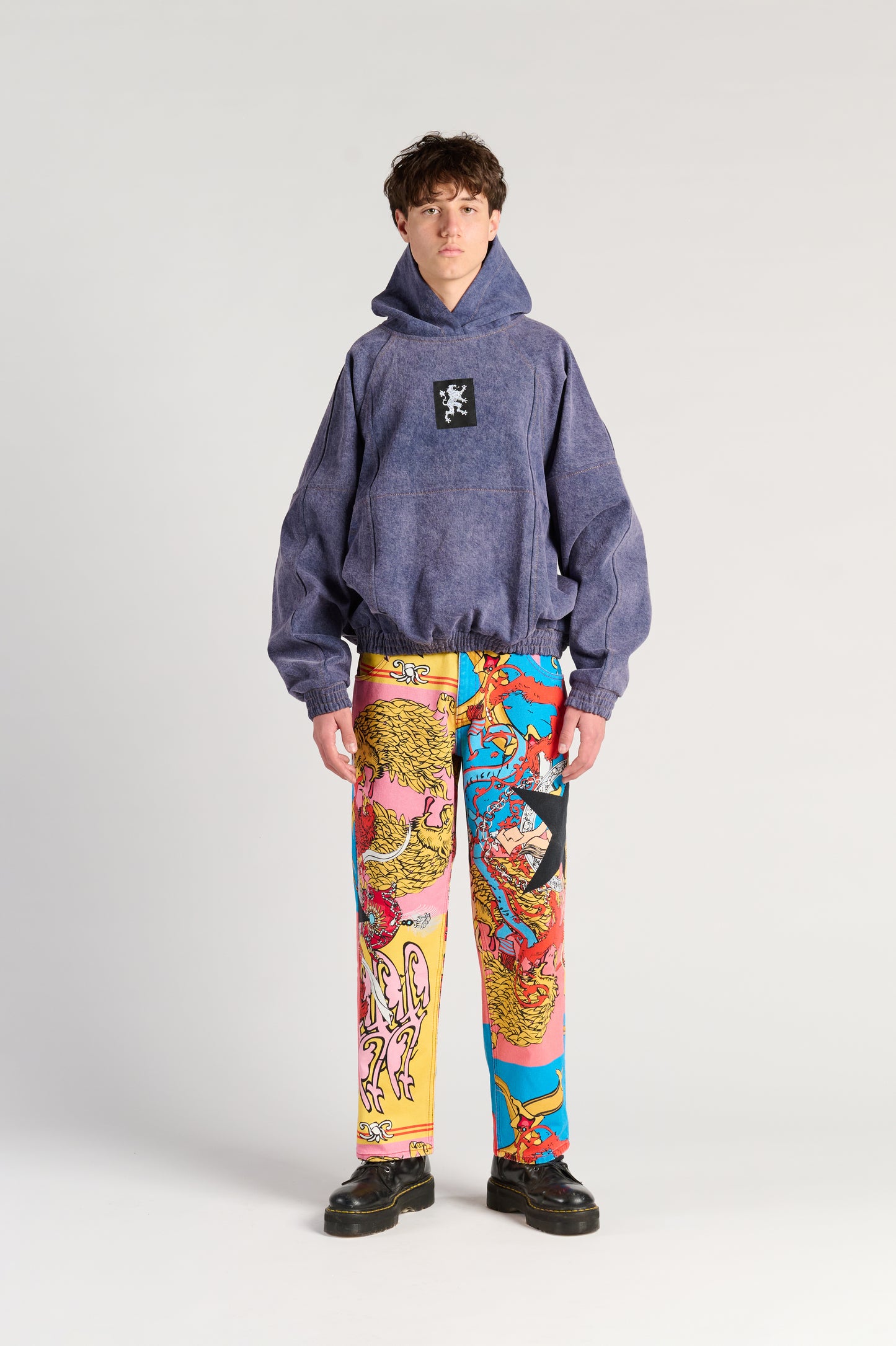 PURPLE DENIM  ANTI-HOODIE