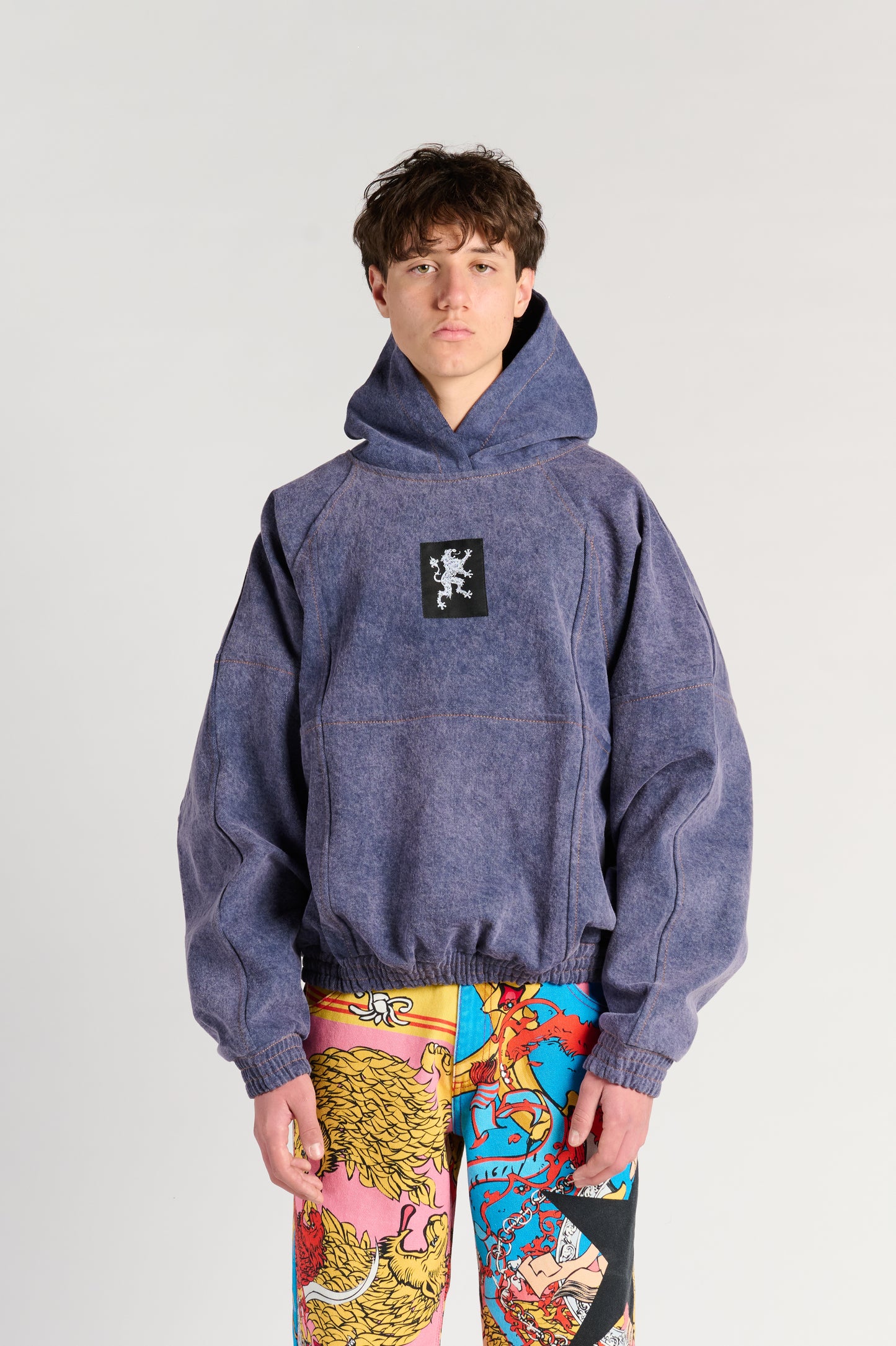 PURPLE DENIM  ANTI-HOODIE