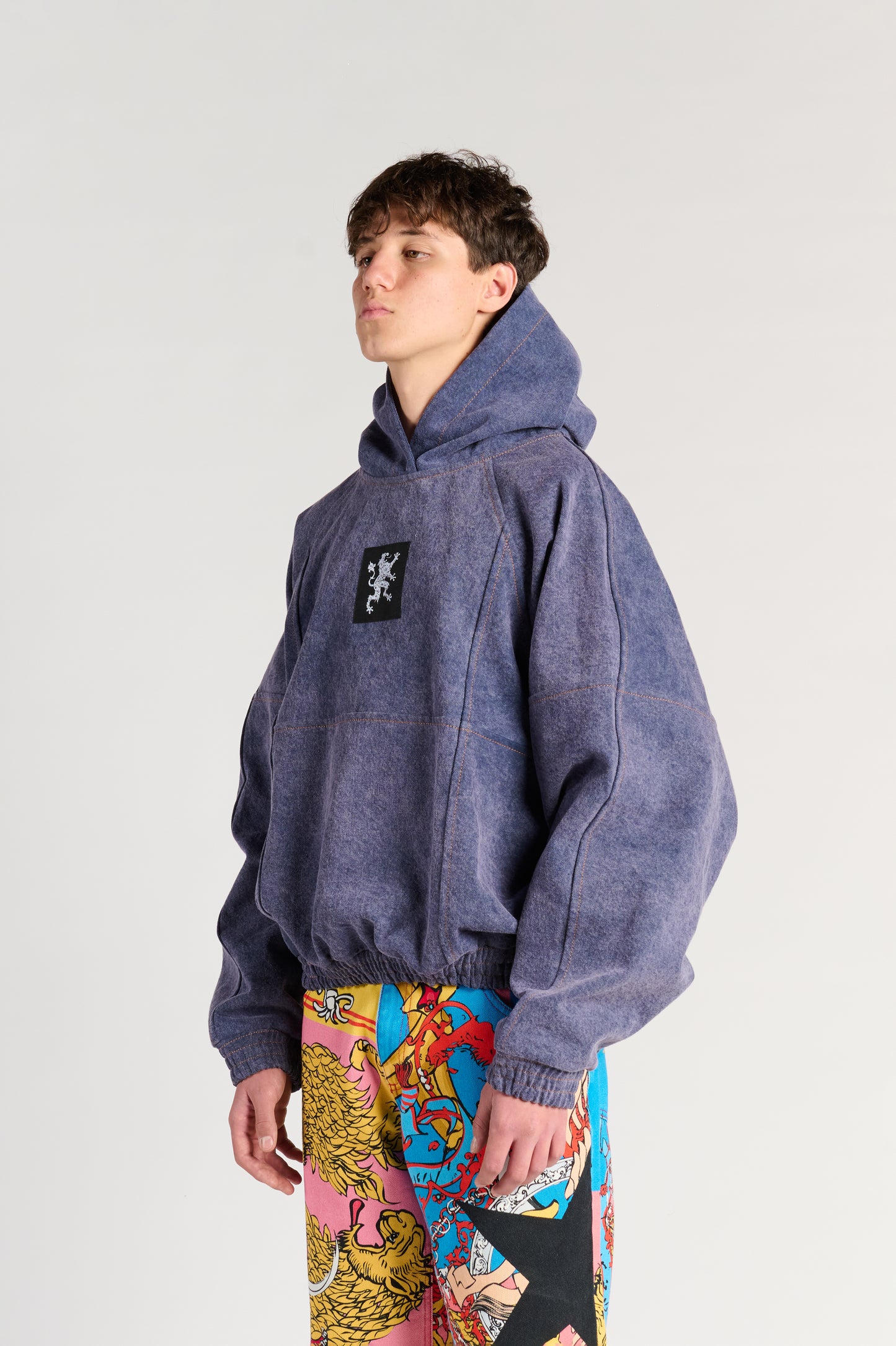 PURPLE DENIM  ANTI-HOODIE