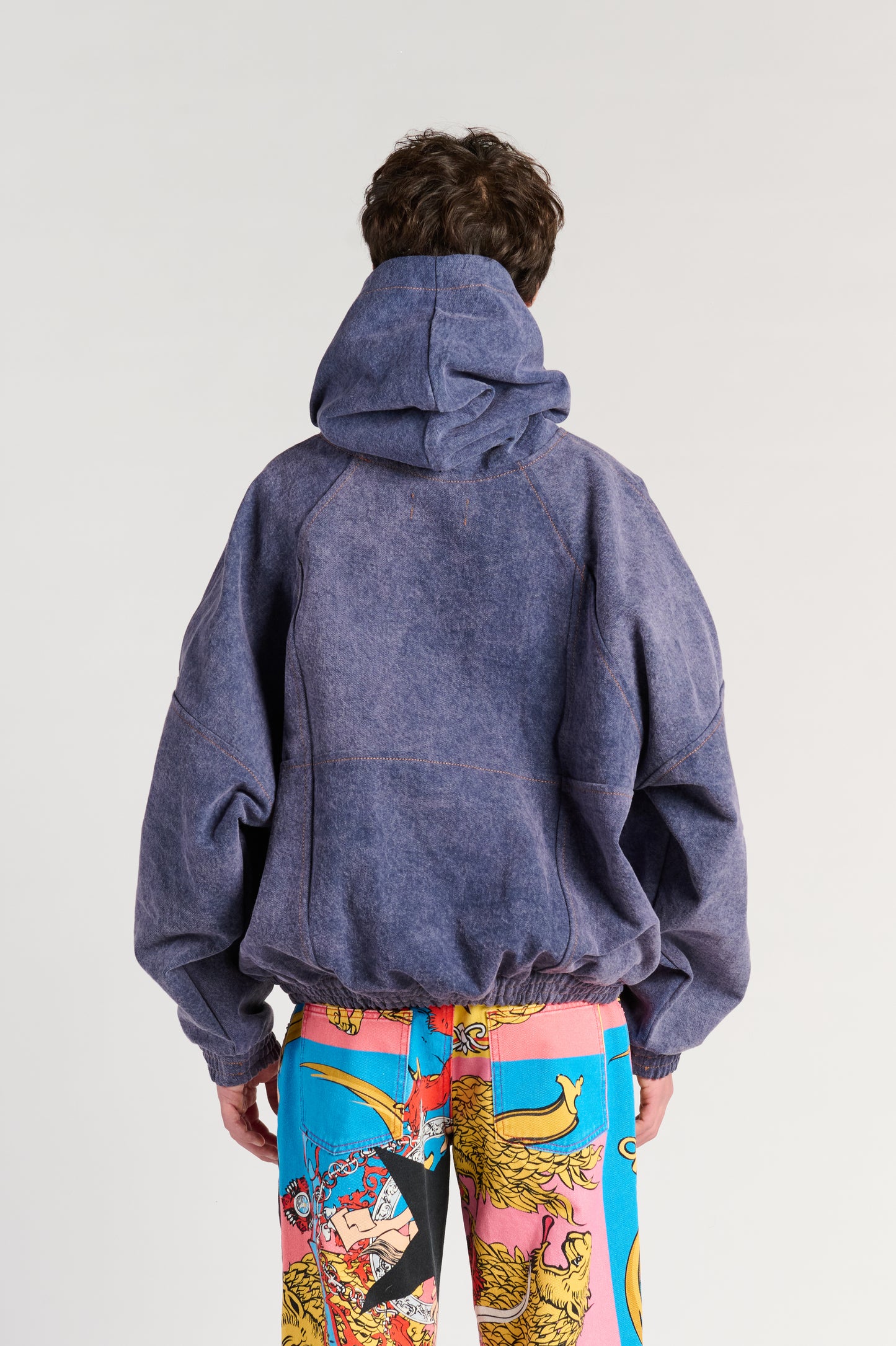 PURPLE DENIM  ANTI-HOODIE