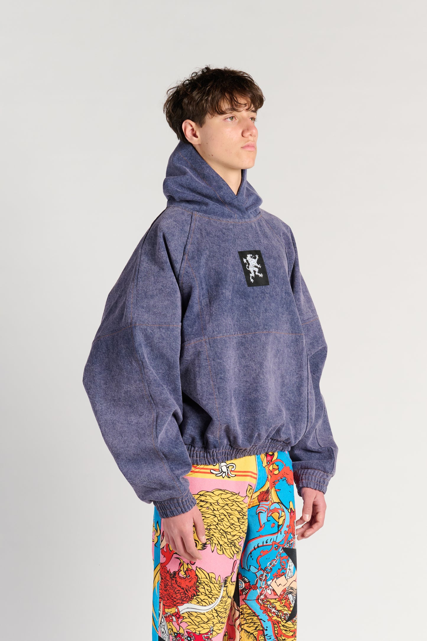 PURPLE DENIM  ANTI-HOODIE