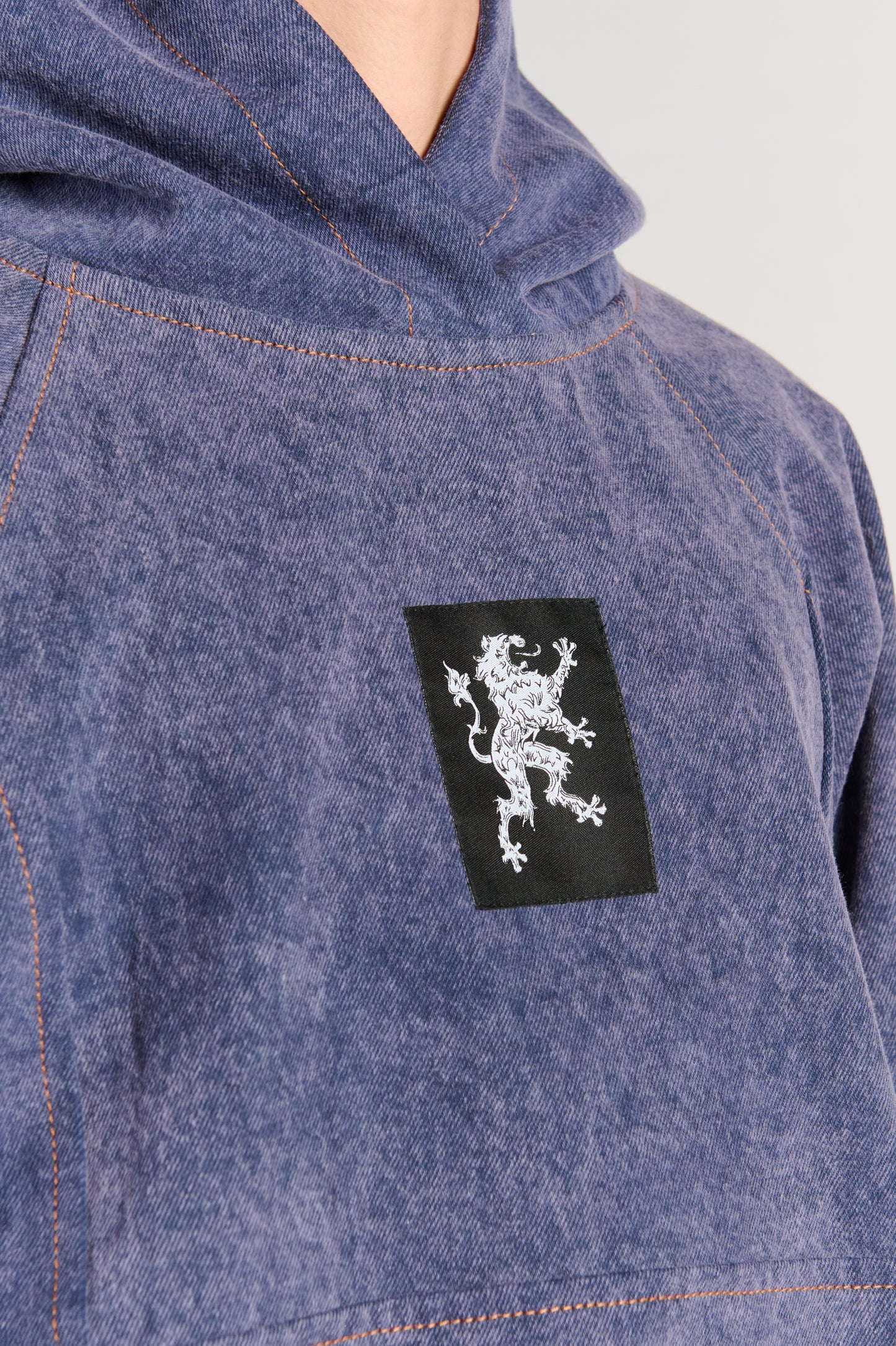 PURPLE DENIM  ANTI-HOODIE