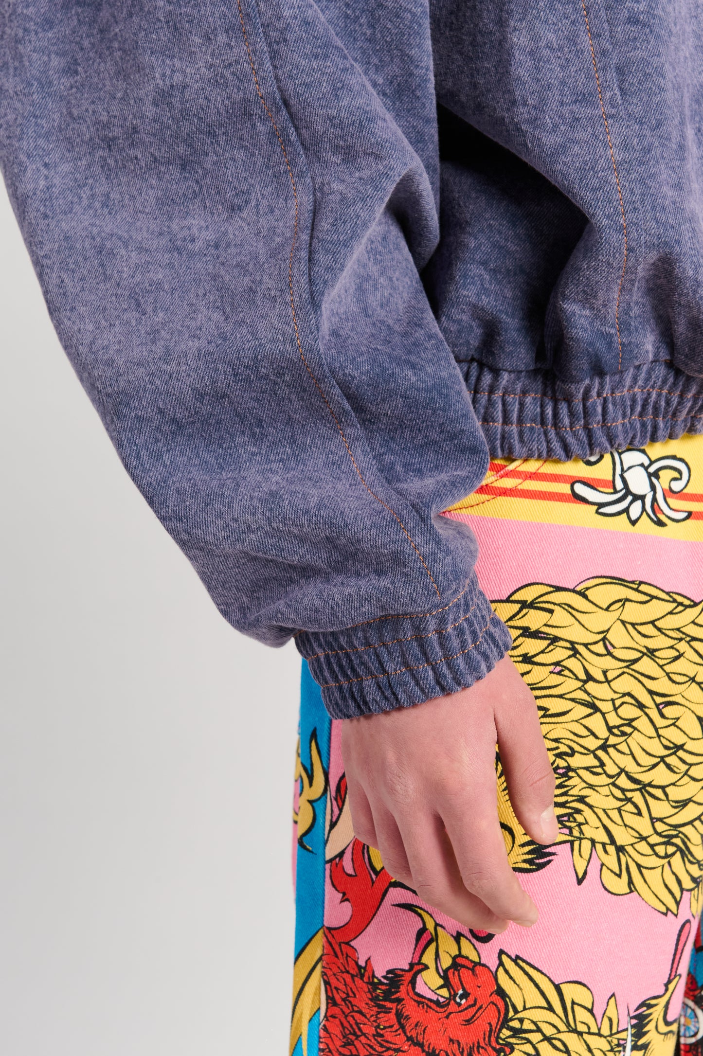 PURPLE DENIM  ANTI-HOODIE