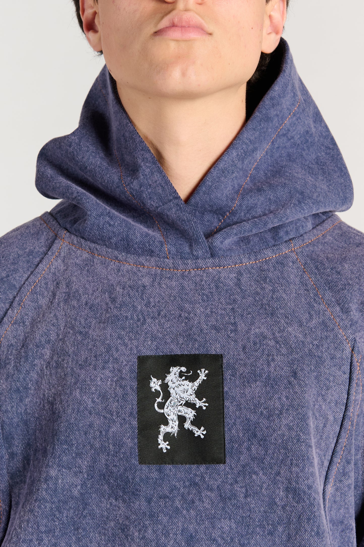 PURPLE DENIM  ANTI-HOODIE