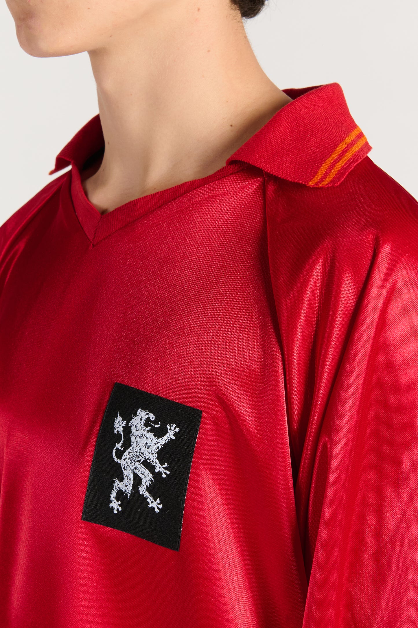 RETRO RED SOCCER JERSEY