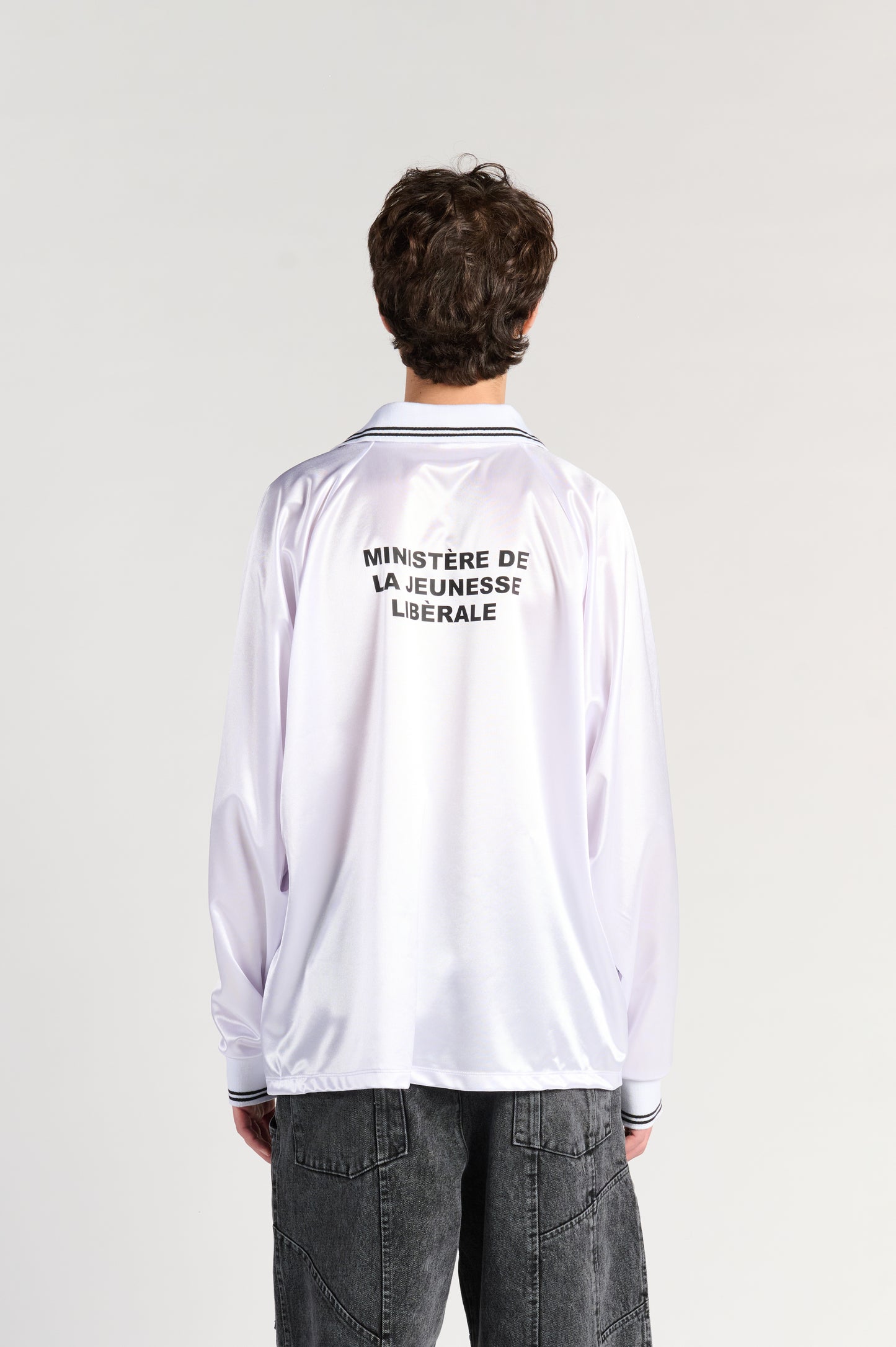 RETRO WHITE SOCCER JERSEY