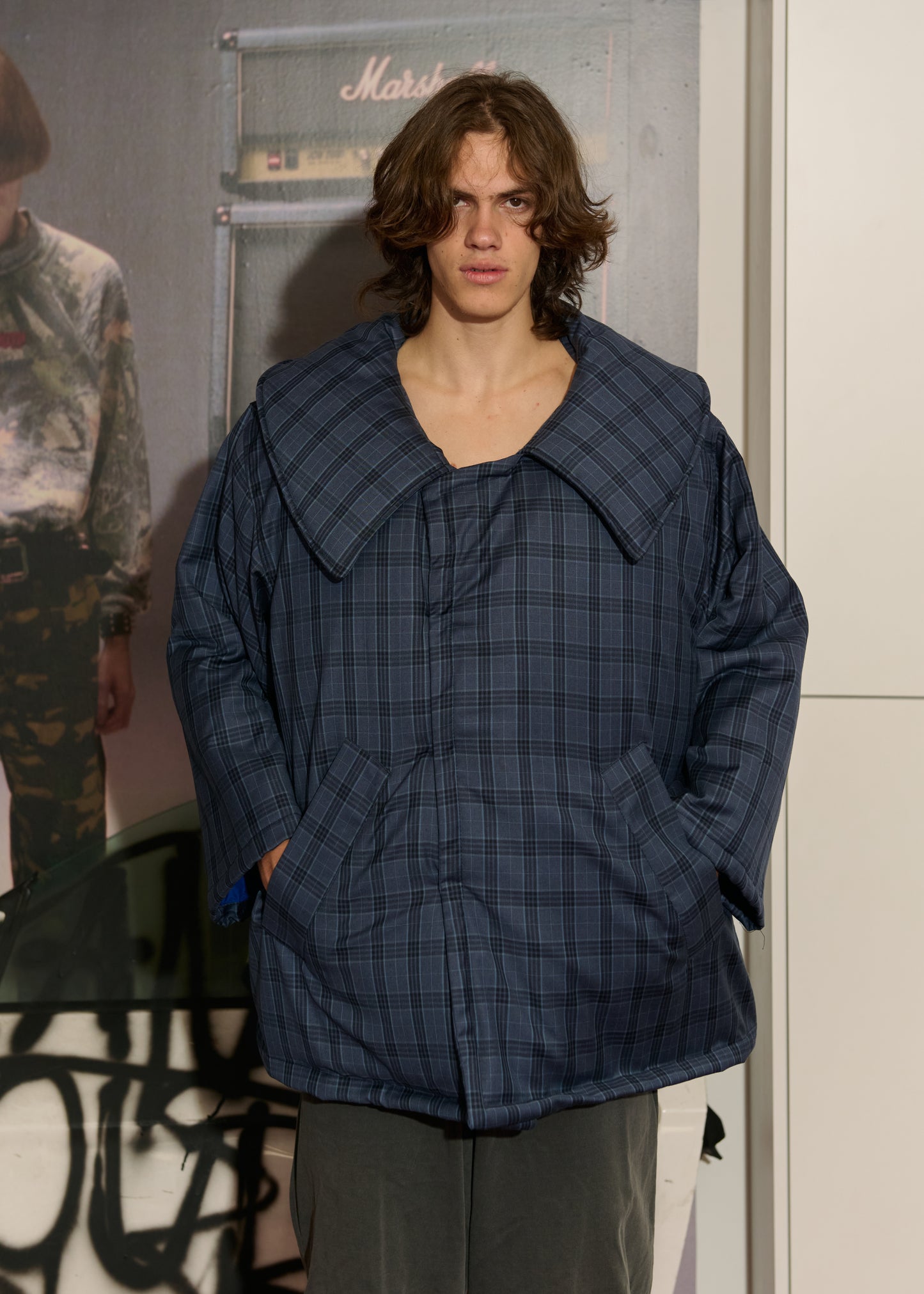 ARCHIVE Padded Oversized Grunge Coat