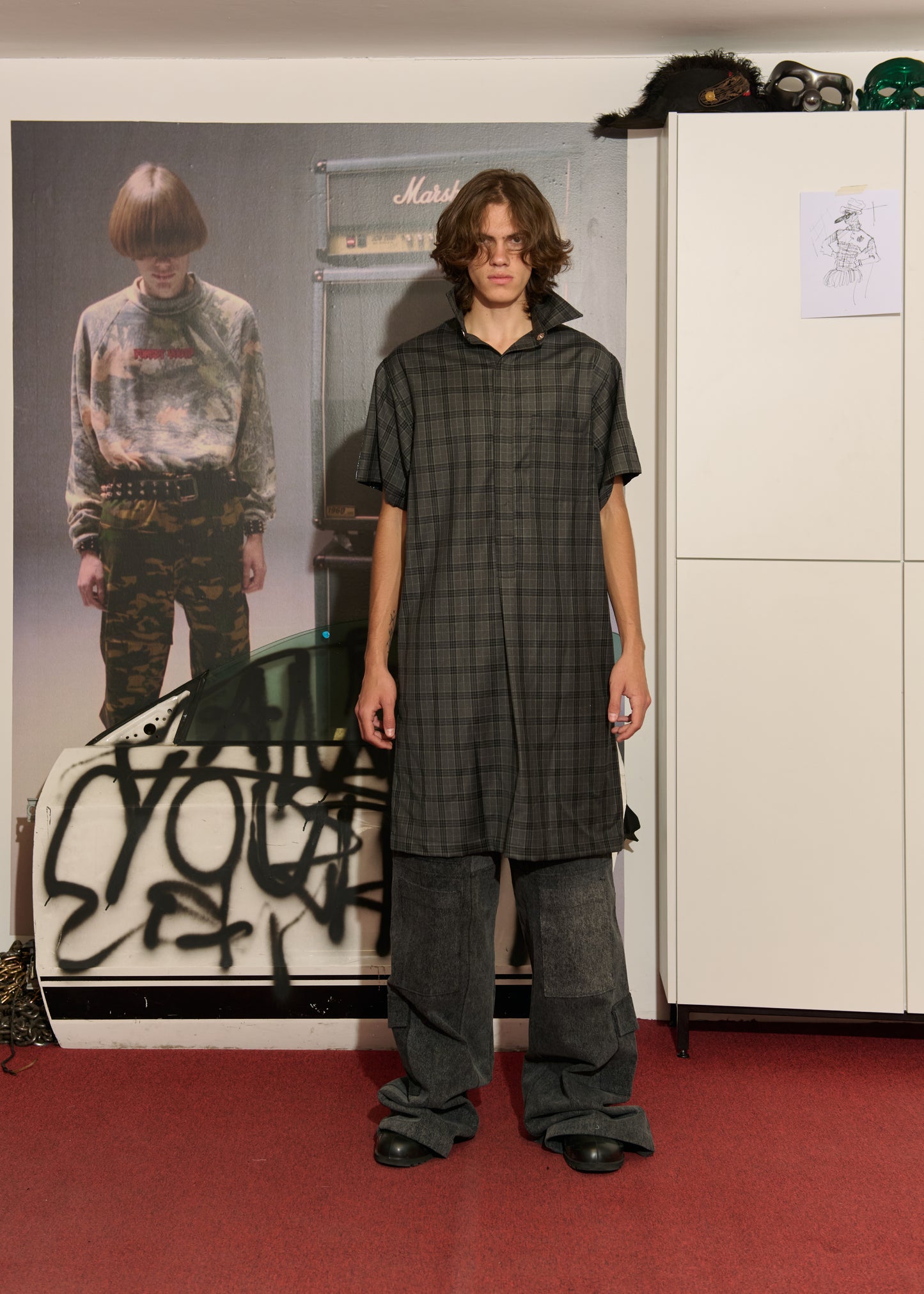 ARCHIVE Bicolor Grunge Dress