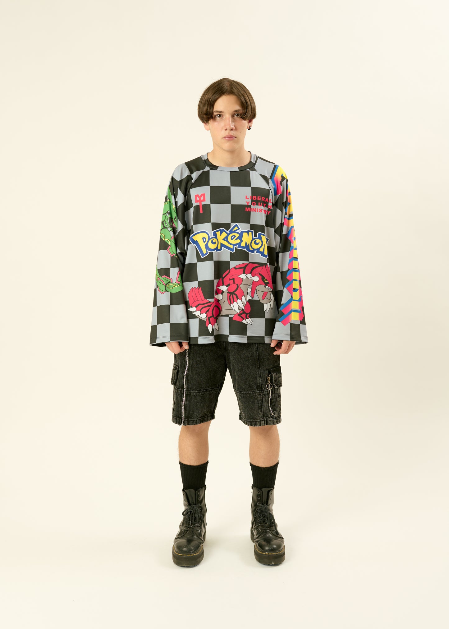 LYM X POKÉMON BLACK AND GRAY JERSEY