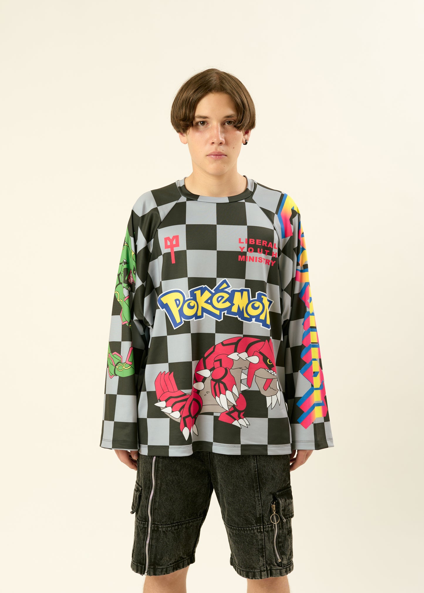 LYM X POKÉMON BLACK AND GRAY JERSEY