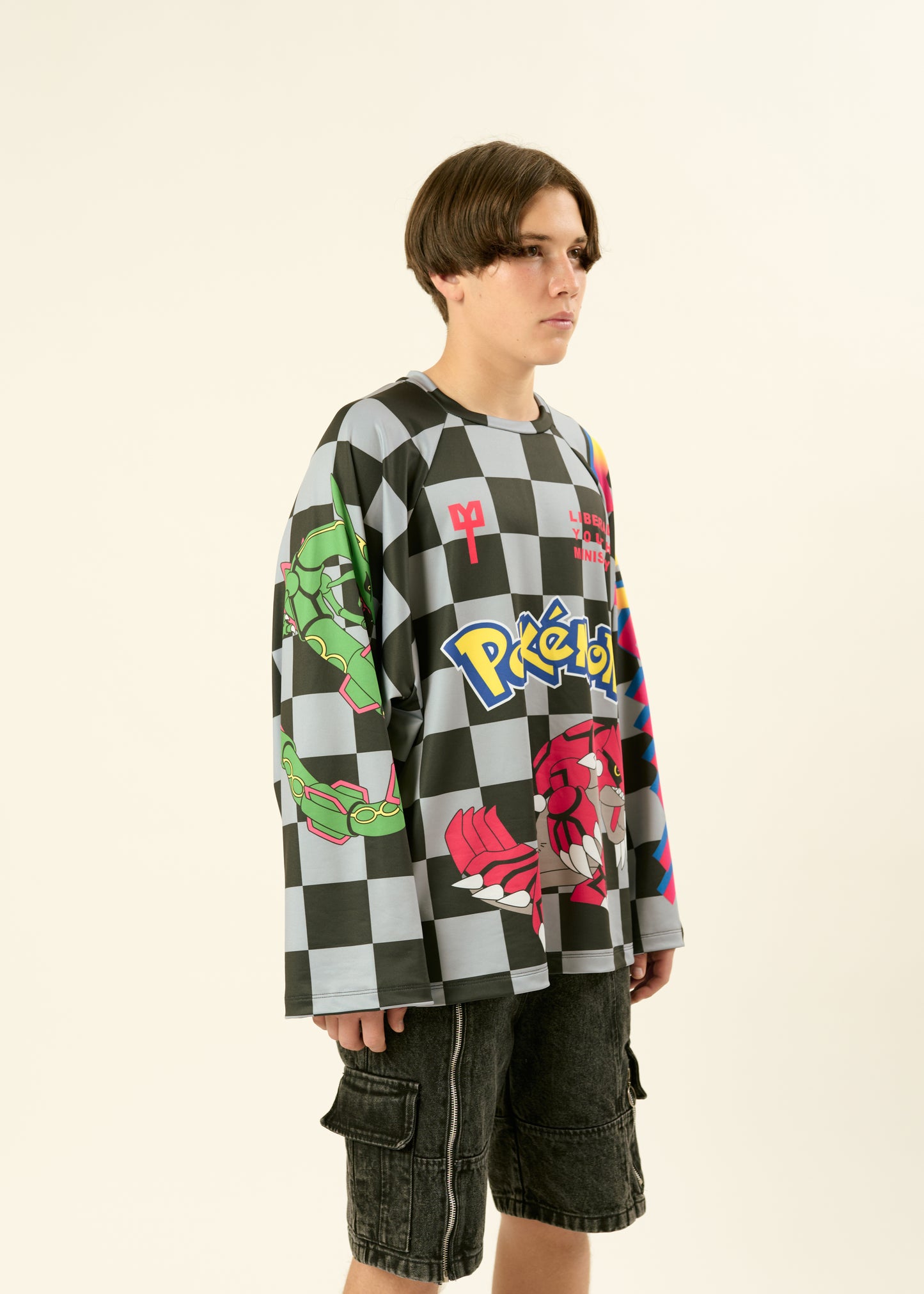 LYM X POKÉMON BLACK AND GRAY JERSEY