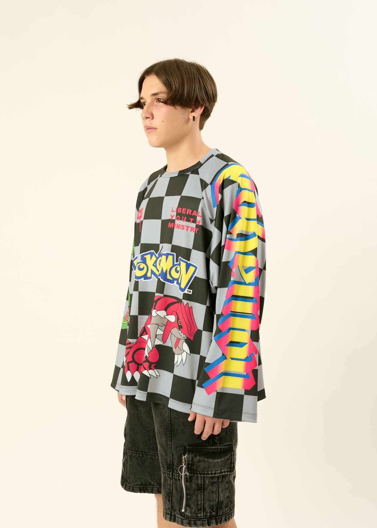 LYM X POKÉMON BLACK AND GRAY JERSEY