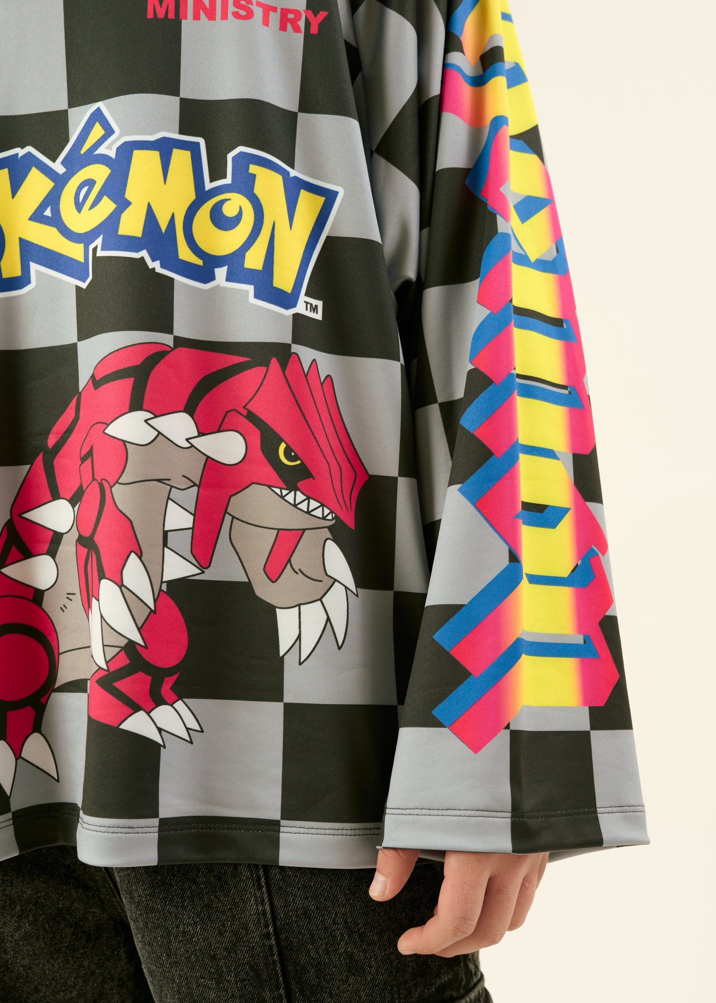 LYM X POKÉMON BLACK AND GRAY JERSEY